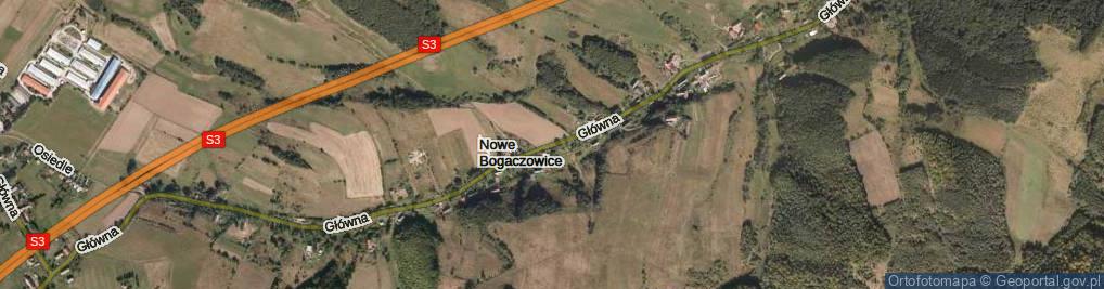 Zdjęcie satelitarne Główna ul.